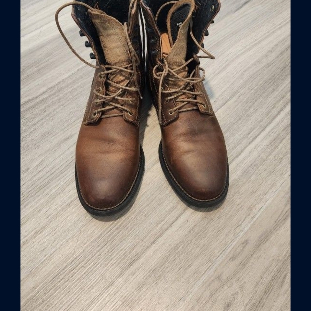 Ariat Men's Brown Leather Heritage Lace-Up Boots